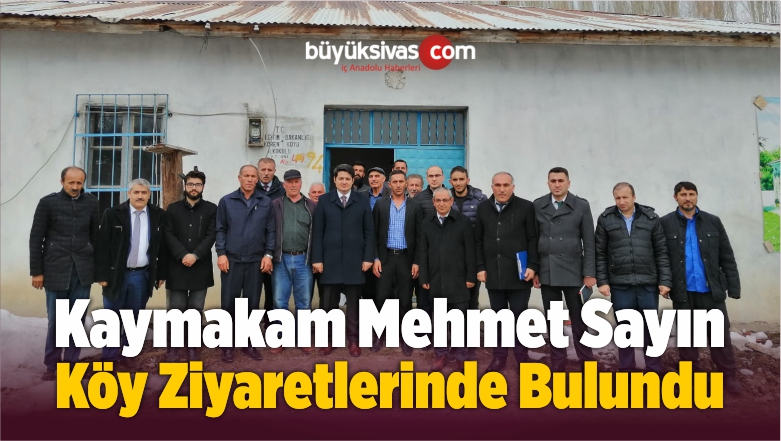 Kaymakam Sayın Kurum Amirleri ile Köy Ziyaretlerinde Bulundu