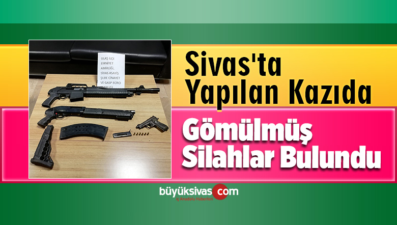 Sivas’ta Yapılan Kazıda Gömülmüş Silahlar Bulundu