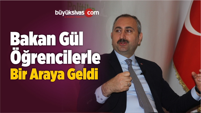 Bakan Abdulhamit Gül Öğrencilerle Bir Araya Geldi
