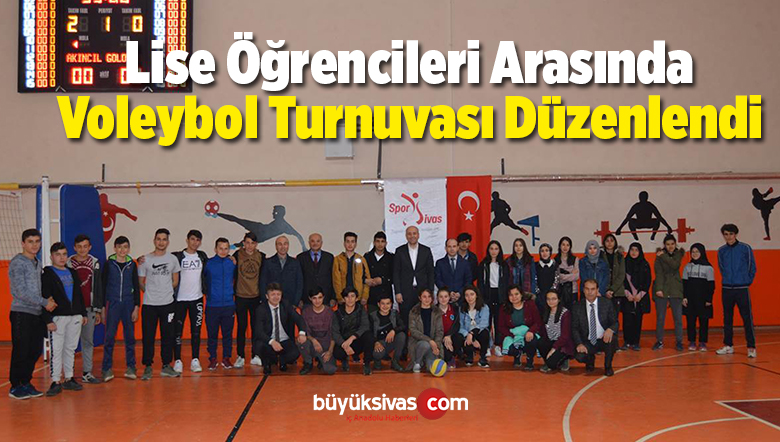 Lise Öğrencileri Arasında Voleybol Turnuvası Düzenlendi