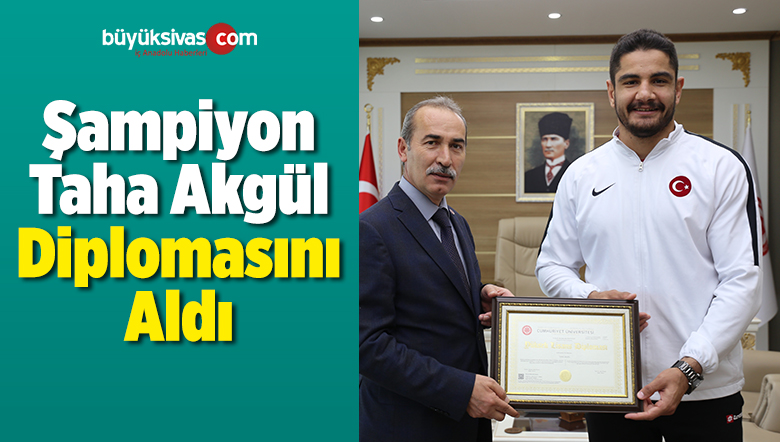 Şampiyon Taha Akgül Yüksek Lisans Diplomasını Aldı