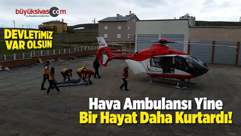 Hava Ambulansı Kalp Hastası İçin Havalandı