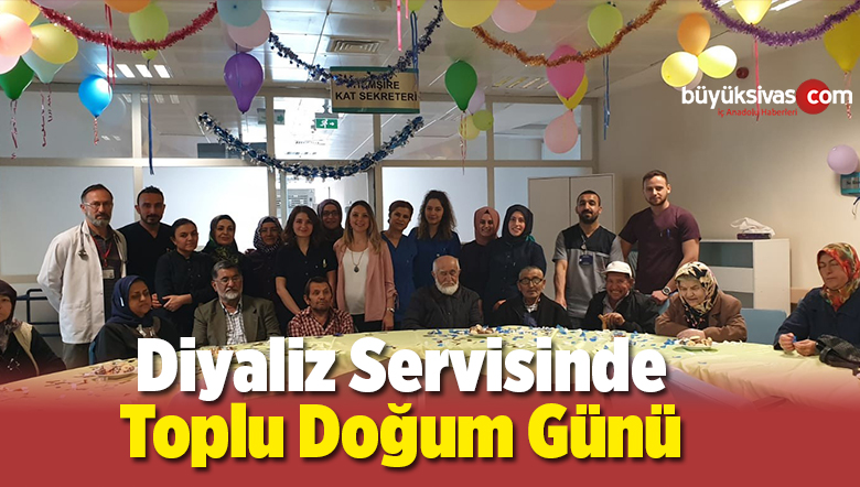 Diyaliz Servisinde Toplu Doğum Günü
