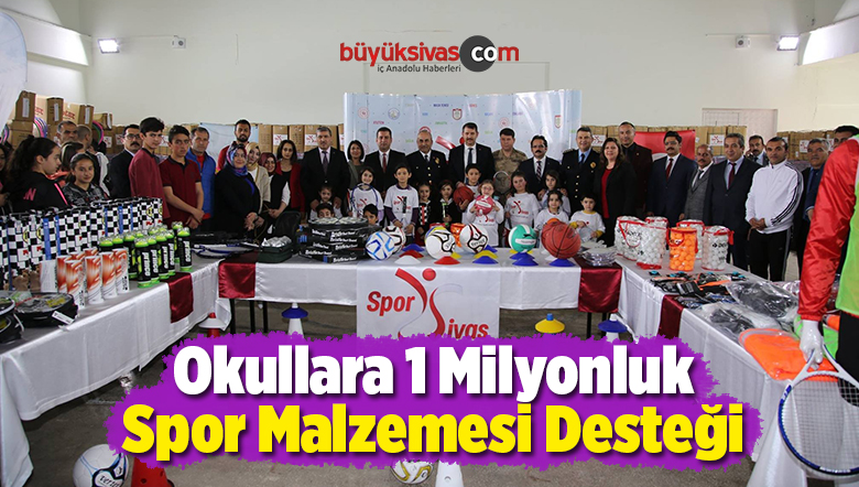Okullara 1 Milyonluk Spor Malzemesi Desteği