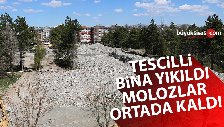 Tescilli Bina Yıkıldı Molozlar Ortada Kaldı