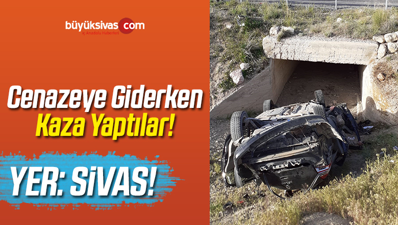 Cenazeye Giden 4 Kişi Trafik Kazasında Yaralandı