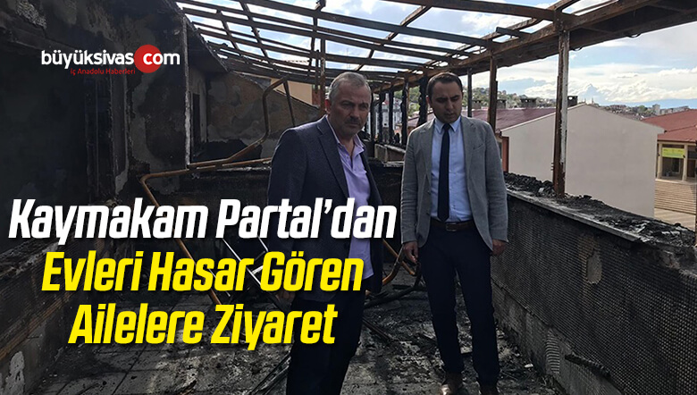 Kaymakam Partal Evleri Hasar Gören Ailelere Ziyaret