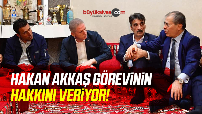 Sivas il Genel Meclisi Başkanı Hakan Akkaş Dolu Dolu Çalışıyor