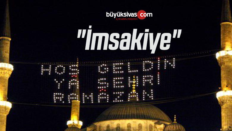 “İmsakiye”