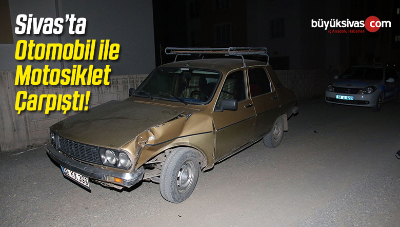 Otomobil ile Motosiklet Çarpıştı: 1 Yaralı