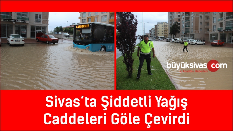 Caddeleri Göle Çevirdi