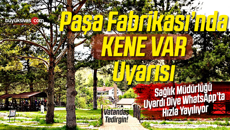 Sağlık Müdürlüğü Uyarı Paşabahçe ve Çevresinde Yoğun Kene Var Mesajı