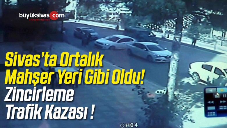 Arkadan Çarptığı Araç Park Halindeki Başka Bir Araca Çarptı