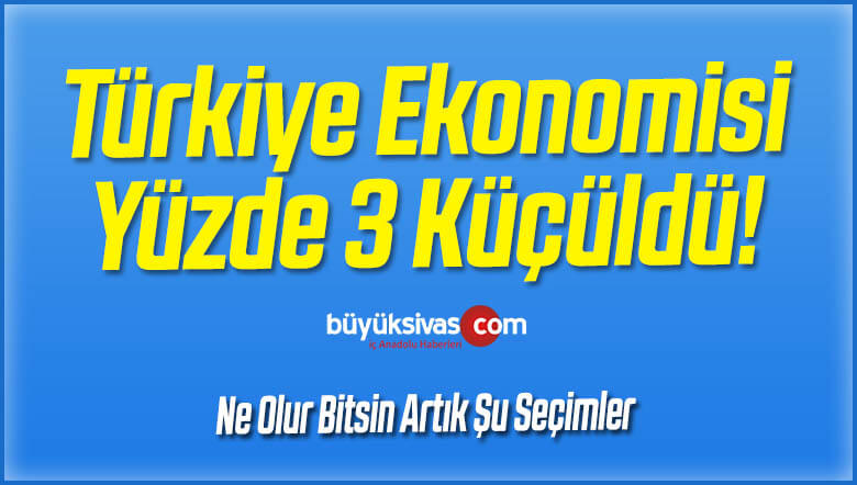 Türkiye Ekonomisi Yüzde 3 Küçüldü! Ne Olur Bitsin Artık Şu Seçimler