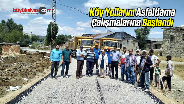 Köy Yolları Asfaltlama Çalışmalarına Başlandı