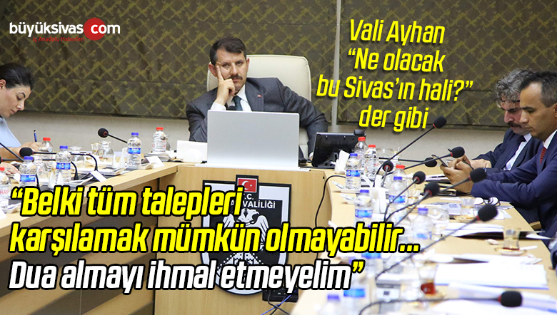 Vali Ayhan Kurum Müdürleri ile Bir Araya Geldi