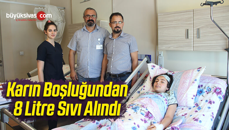 Karın Boşluğundan 8 Litre Sıvı Alındı