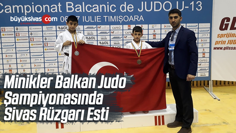 Minikler Balkan Judo Şampiyonasında Sivas Rüzgarı Esti