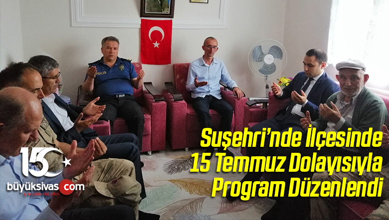 Suşehri’nde 15 Temmuz Dolayısıyla Program Düzenlendi
