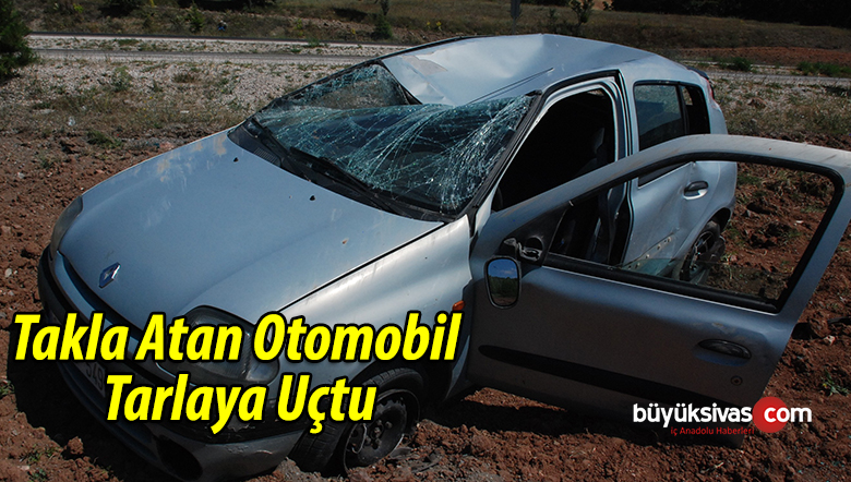 takla atarak tarlaya uçtu