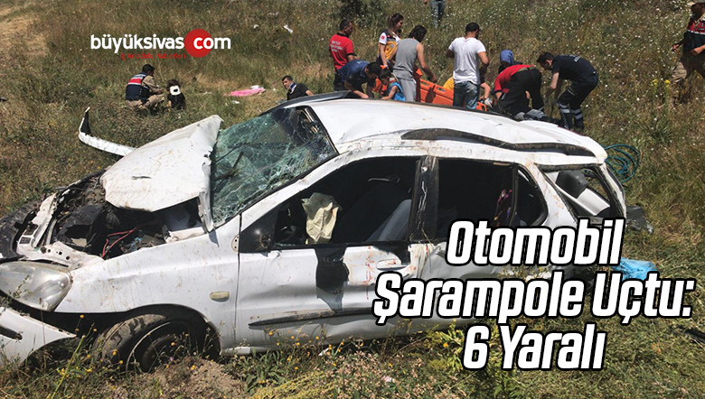 Otomobil Şarampole Uçtu: 6 Yaralı