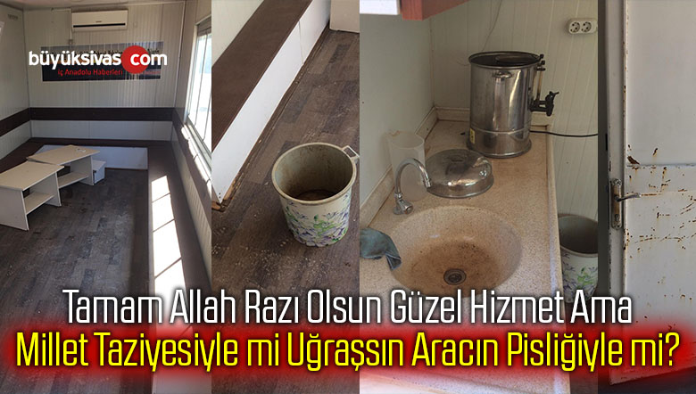 Taziye Aracı Güzel Hizmet Ama Temiz Olursa! Böylece Tek Ders Aşır Olur