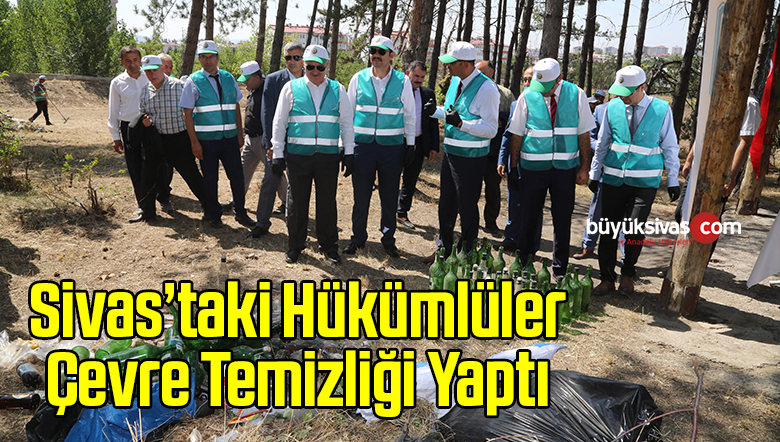 Hükümlüler Çevre Temizliği Yaptı