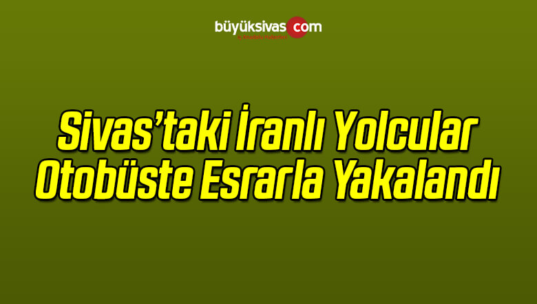 İranlı Yolcular Otobüste Esrarla Yakalandı