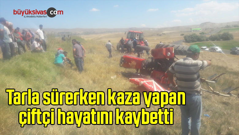 Traktörle Tarlasını