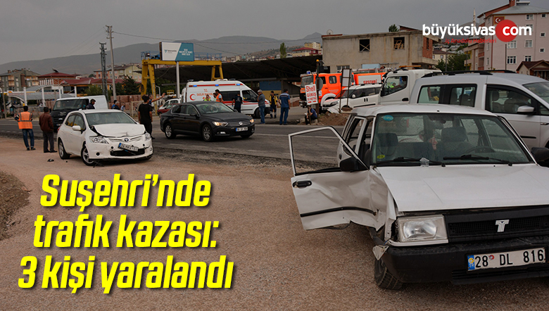 Sivas’taki Trafik Kazasında 3 Kişi Yaralandı