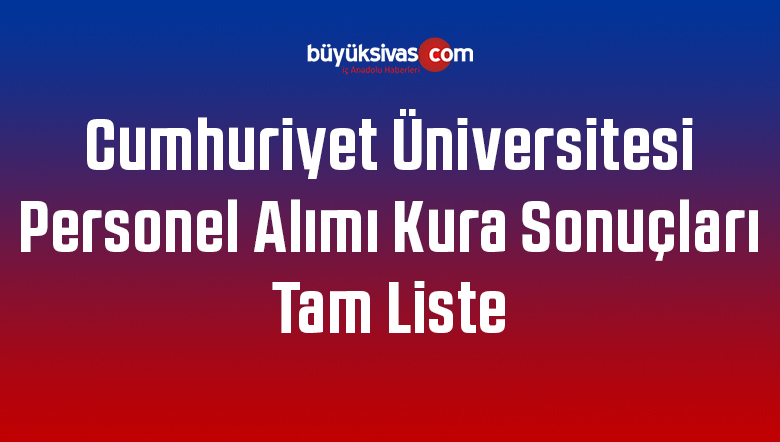 Kura Çekimi Sonuçları