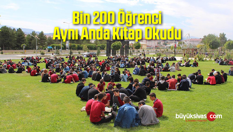 Bin 200 Öğrenci Aynı Anda Kitap Okudu