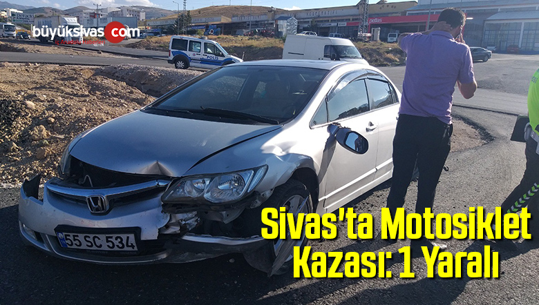 Sivas’ta Motosiklet Kazası: 1 Yaralı