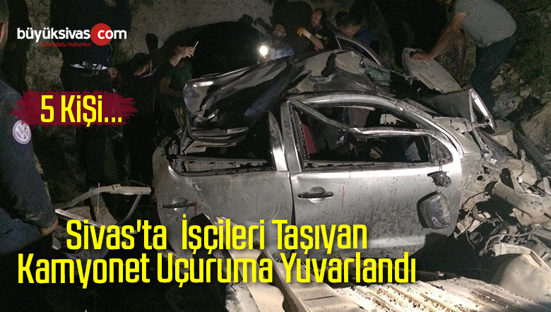 Kamyonet Uçuruma