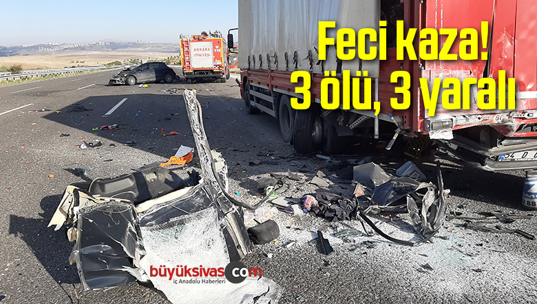 Trafik Kazasında 3 Kişi Öldü 3 Kişi Yaralandı