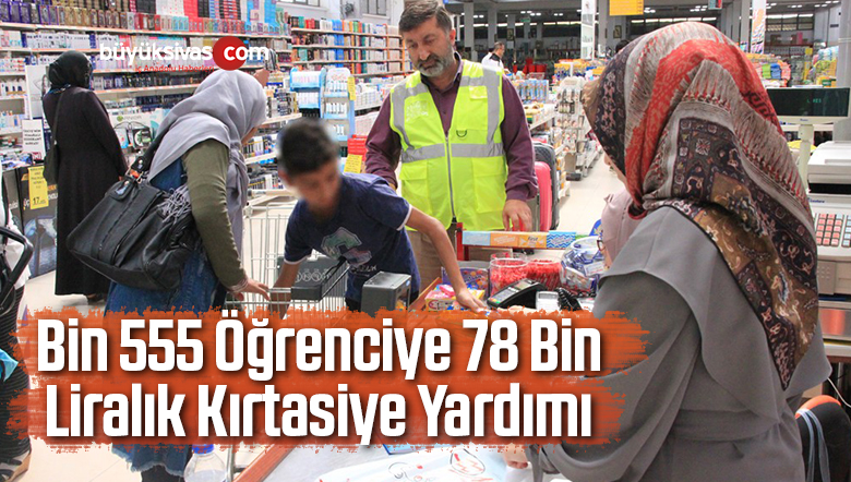 Bin 555 Öğrenciye 78 Bin Liralık Kırtasiye Yardımı
