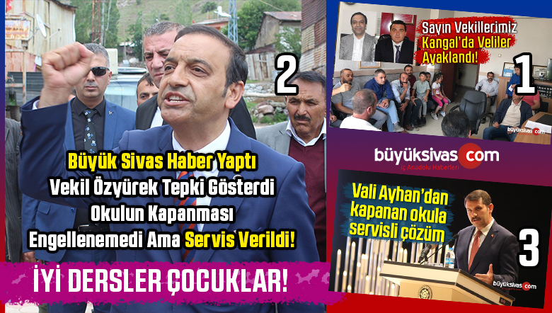 MHP Sivas Milletvekili Özyürek Kapanan Okula Tepki Gösterdi