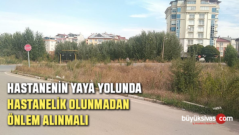 Yeni Numune Hastanesine Yürüyerek Gidilen Yolda Kaldırım ihtiyacı Var