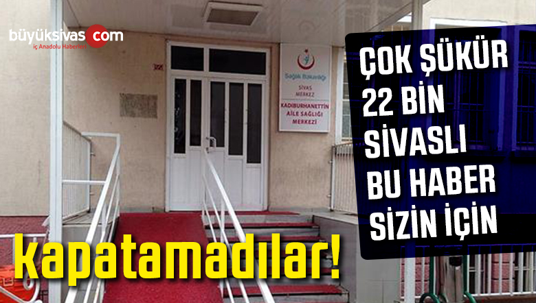 Kadıburhanettin ASM’yi Kapatacaktık Ama Kapatamıyoruz Tarzında Açıklama
