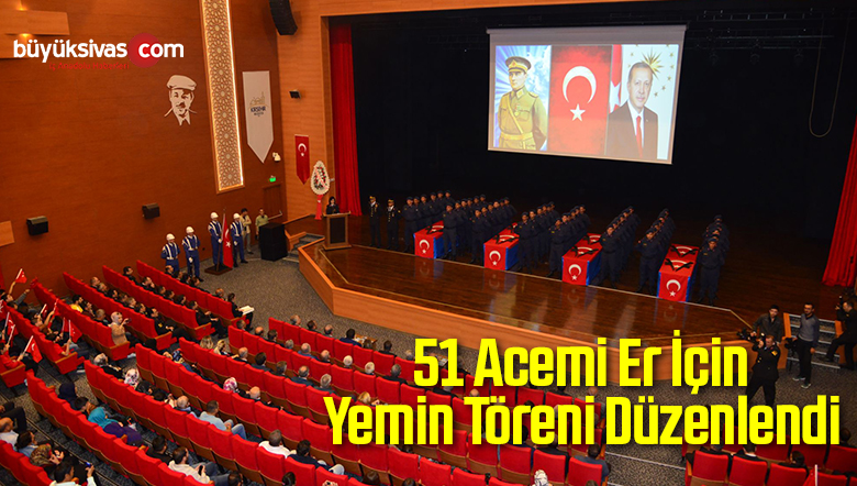 51 Acemi Er İçin Yemin Töreni Düzenlendi