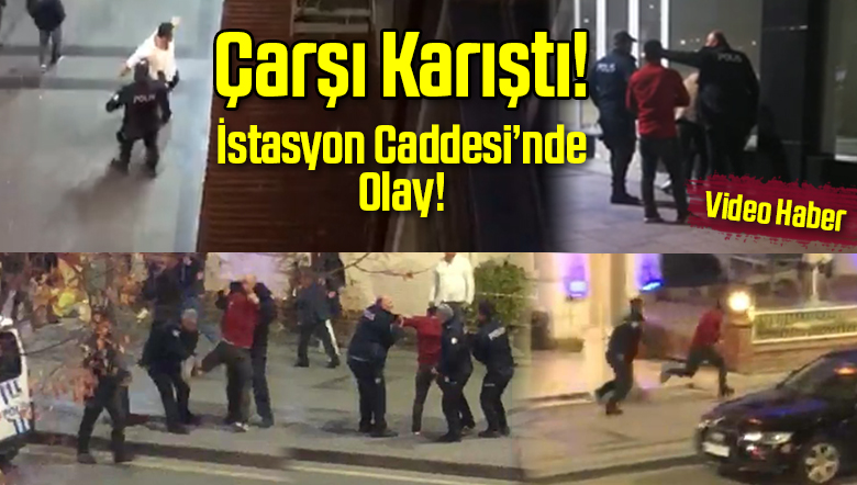 Sivas istasyon Caddesi’nde Olay! Polisler Gençlere Müdahale Etti!