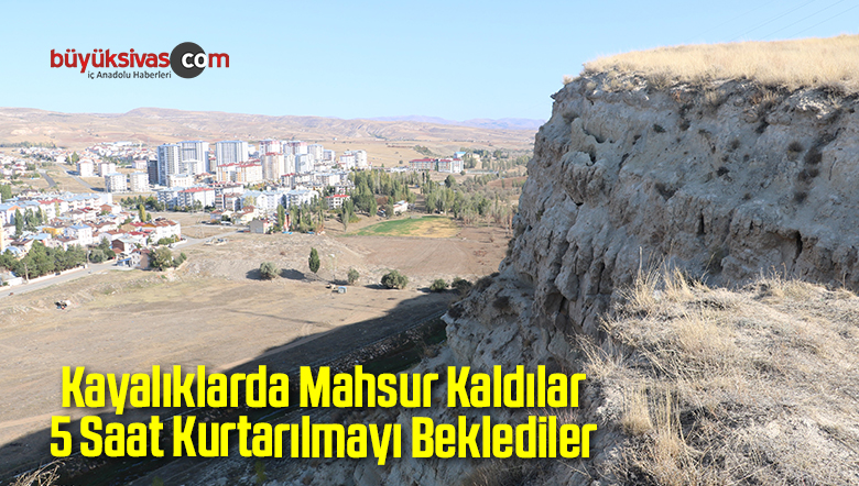 Kayalıklarda Mahsur Kaldılar 5 Saat Kurtarılmayı Beklediler