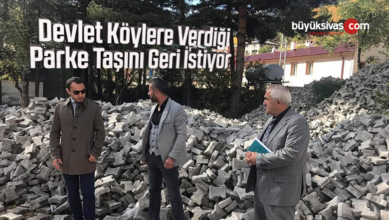 Koyulhisar’da Döşenmeyen Parke Taşları Köylerden Alınacak