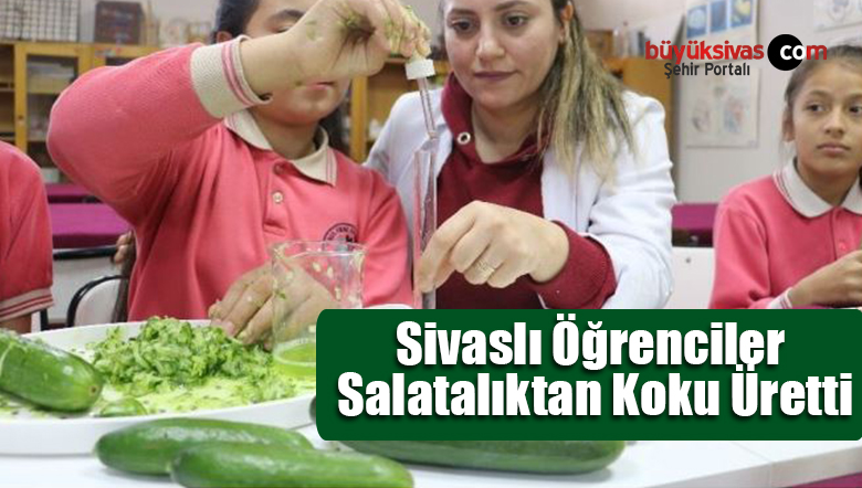Sivaslı Öğrenciler Salatalıktan Koku Üretti