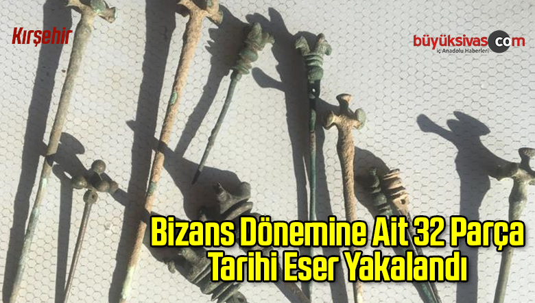 Bizans Dönemine Ait 32 Parça Tarihi Eser Yakalandı