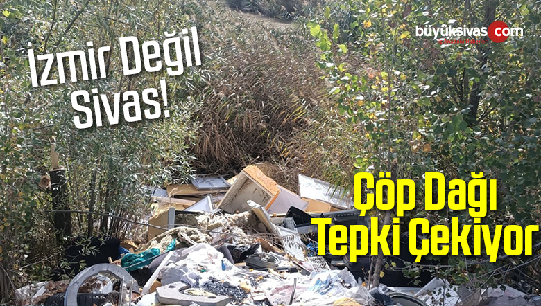 Sivas’ta Oluşturulan Bir Çöp Dağının Görüntüleri Ulaştırıldı