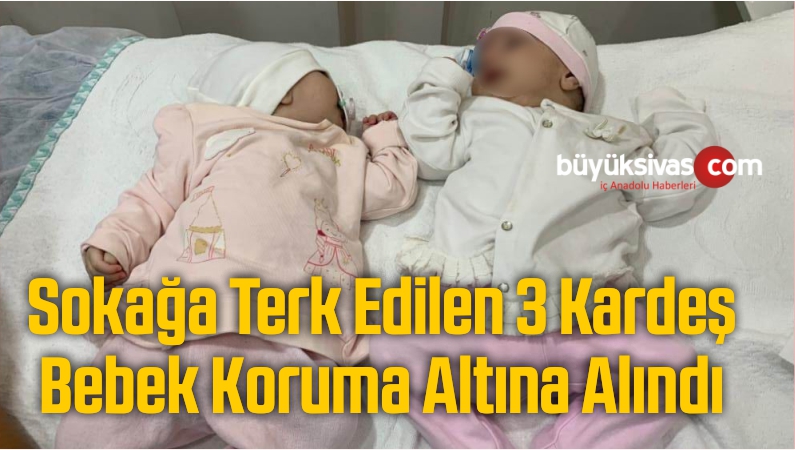 Sokağa Terk Edilen 3 Kardeş Bebek Koruma Altına Alındı