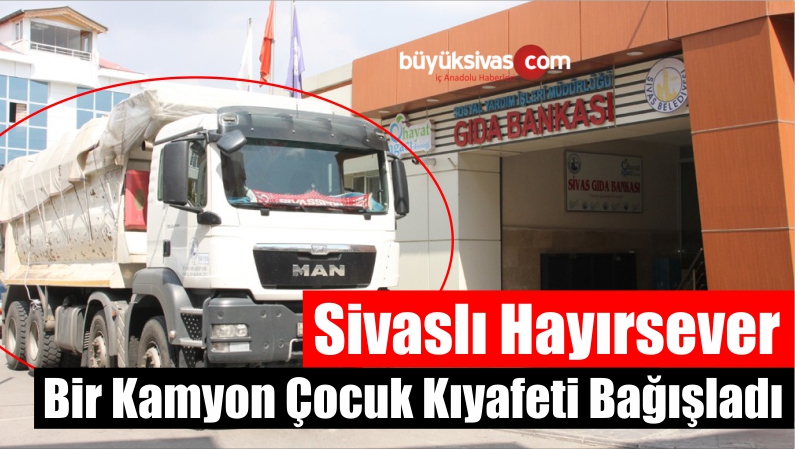 Bir Hayırsever Hayat Ağacı Derneğine Bir Kamyon Çocuk Kıyafeti Bağışladı