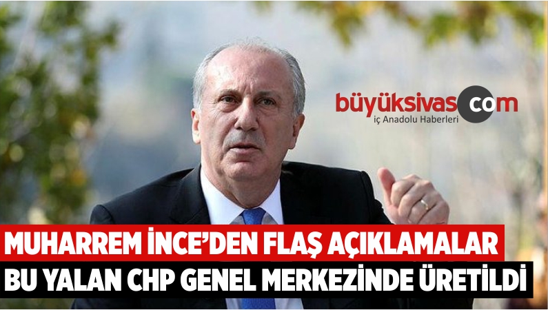 Muharrem İnce’den Kılıçdaroğlu’nun Parti İçi Kumpasıyla İlgili Açıklamalar