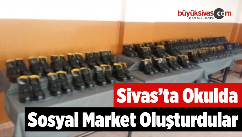 Okulda Sosyal Market Oluşturdular